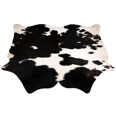 Cowhide Rug Cowhide Skin Natural Leather Dark Brown & White Area Rug Animal print-2373