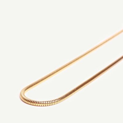 Gold Andrée dünne Halskette | Handgemachter Schmuck in Frankreich