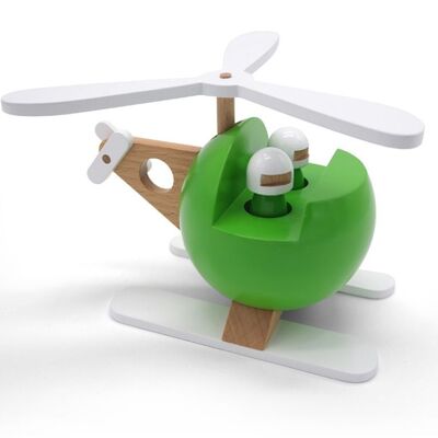 Green Riders COPTER Wooden Toy