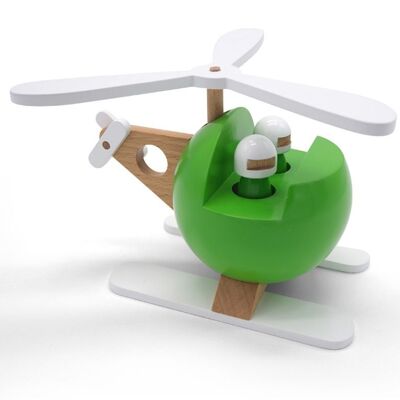 Green Riders COPTER Wooden Toy