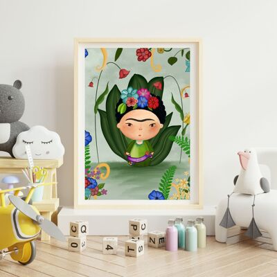 Baby frida poster A4