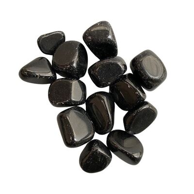 Cristalli burattati, confezione da 250 g, ossidiana nera