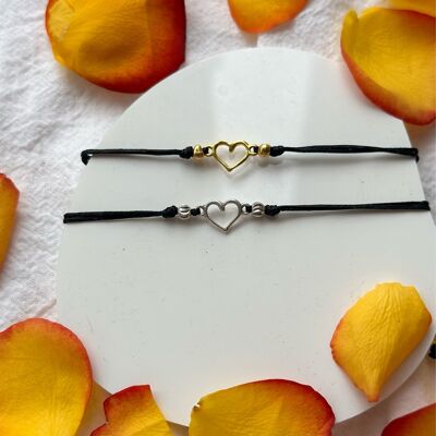 Valentines Day Gift, Heart Bracelets Set, Bracelets for Couples, Gift for Her, Gift for Him, Made in Greece.