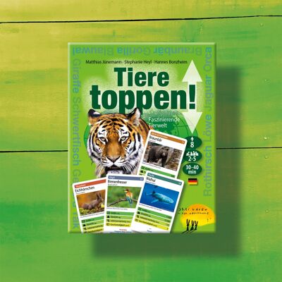Top animals! – Fascinating animal world, trick-taking card game for ages 8 and up in several rounds with beautiful animal photos and drawings