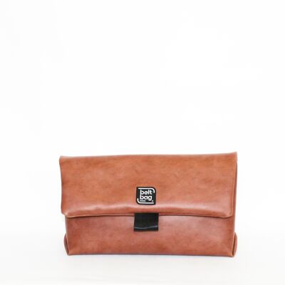 Bolso de hombro FLAP BG marrón