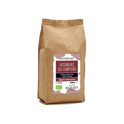 Assemblage des Comptoirs Coffee Organic 250 g, Beans