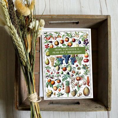 Vintage Pear-fect Birthday - A gift of pear tree seeds