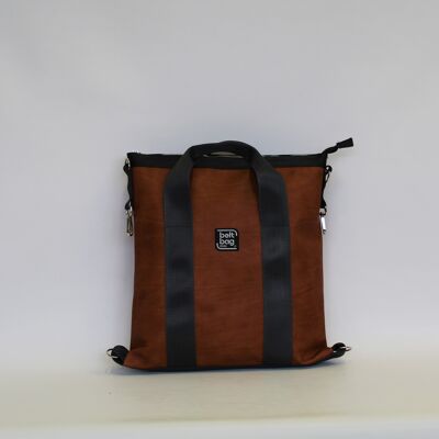 Rucksacktasche SMART MEDIUM aus braunem Leder