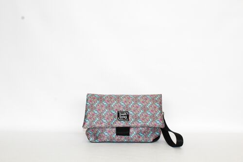 Borsa tracolla FLAP MD rosoni rosa celeste