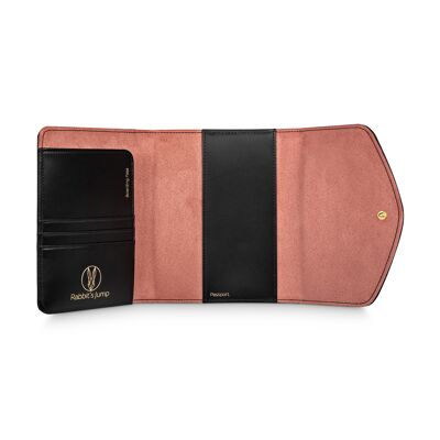 Passport cover "Muyal - Rosé Noir" incl. RFID/NFC protection