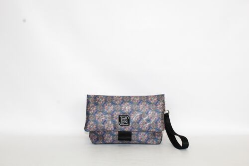 Borsa tracolla FLAP MD rosoni rosa viola