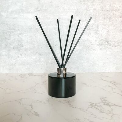 Cylinder Reed Diffuser 200ml: Gloss Black