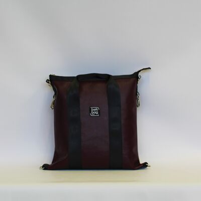 SMART MEDIUM wine red backpack bag