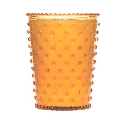 Simpatico Hobnail Glass Candle #46 Sicilian Orange