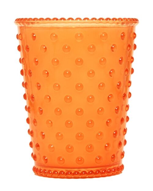 Simpatico Hobnail Glass Candle #46 Sicilian Orange