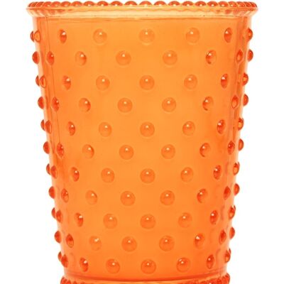 Simpatico Hobnail Bougie en verre #46 Orange sicilienne