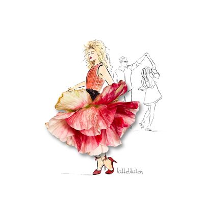 Dance into May - biglietto con anima colorata e busta | 146