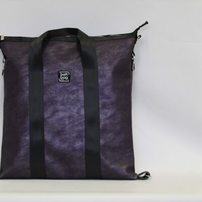 SMART purple mottled gold backpack bag