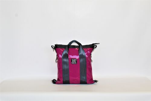 Sacca zaino SMART MINI laccato fuchsia