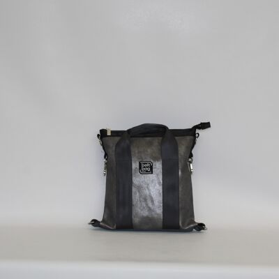 SMART MINI gray mottled silver backpack bag