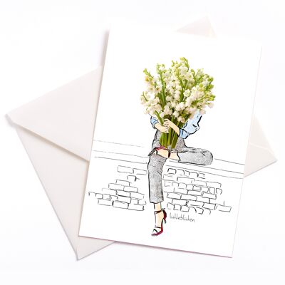 Happy Mother's Day - card with color core and envelope | 147