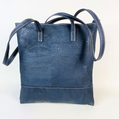 Tote bag blue cork