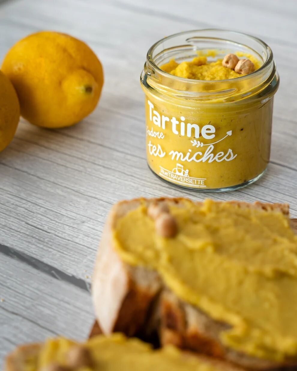 Tartinable apéro végétarien │ Pois chiche et citron confit ▸ J'adore tes miches