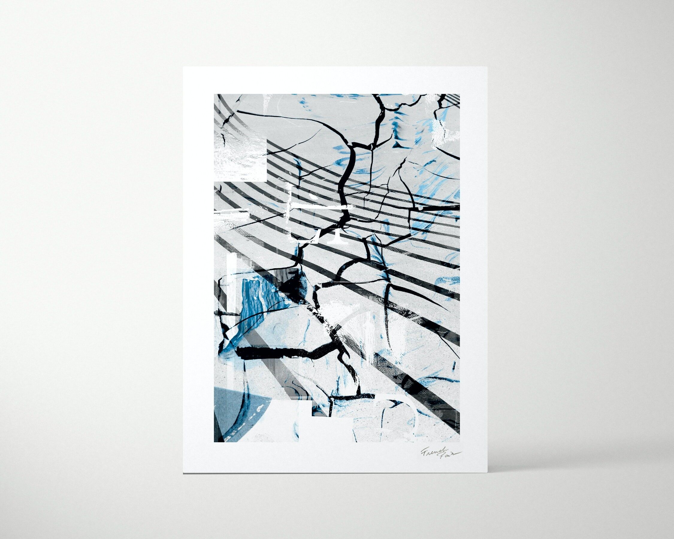 Cartel de arte "LINEAS NEGRAS"