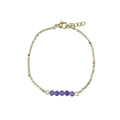 Pulsera Amatista - Oro