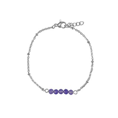 Bracelet Améthyste - Argent