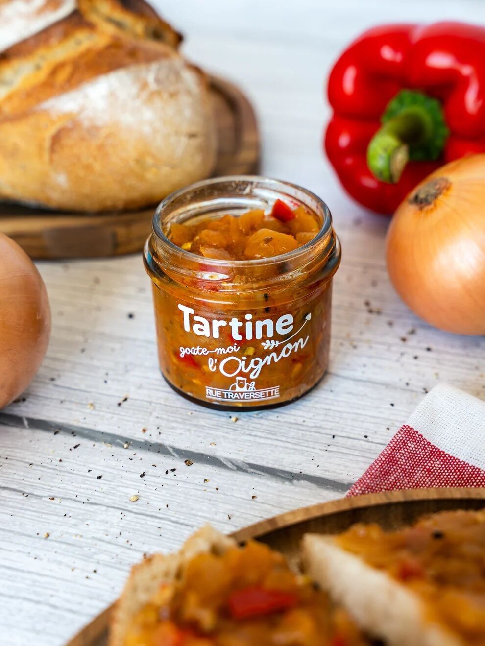 Tartinable apéro végétarien │ Oignon, poivron et pistache ▸ Goûte-moi l'Oignon