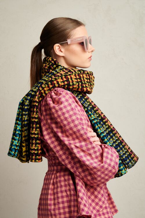 Vibrant Rebel Midi 1 Scarf, 150x66cm || WOOL Scarf, Scarf for everyday, fall scarf, LIMITED EDITION