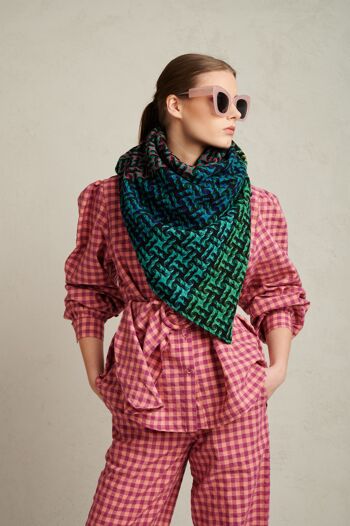Maxi écharpe Vibrant Rebel, 100x100cm || Écharpe en laine, écharpe pour tous les jours, écharpe d'automne, ÉDITION LIMITÉE 2