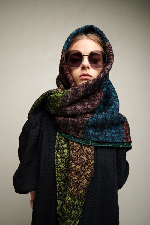 Reliable Rebel Giga Scarf, 115X115cm || WOOL Scarf, Scarf for everyday, fall scarf, LIMITED EDITION