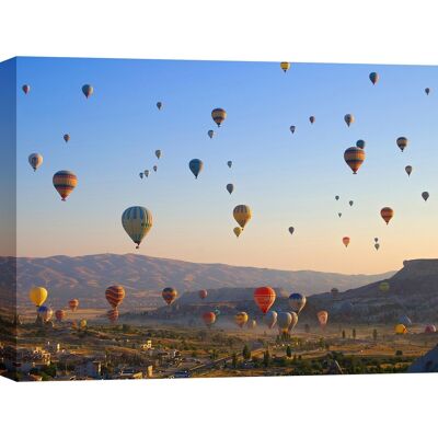 Author photography on canvas: Hot air balloons over Cappadocia