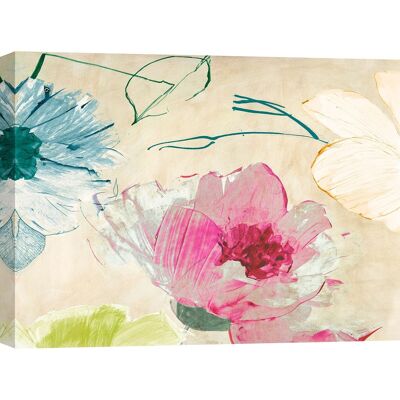 Pintura floral sobre lienzo: Kelly Parr, Composición colorida I