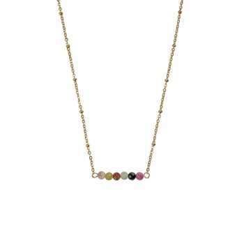 Collier Tourmaline Pastèque - Or 1