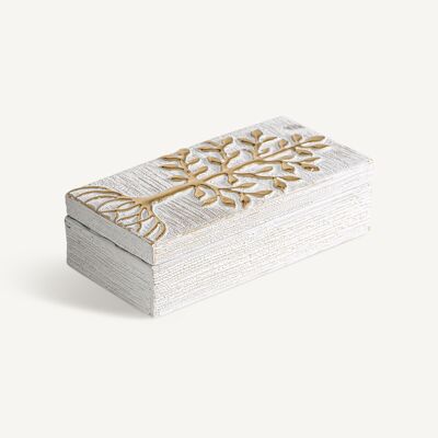 Gold tree box - 20x10x7cm