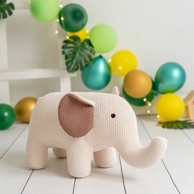 PELUCHE ÉLÉPHANT BUBA 100% COTON