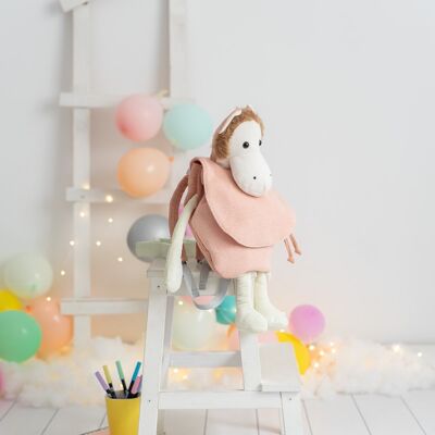 COTTON PLUSH BACKPACK MONKEY