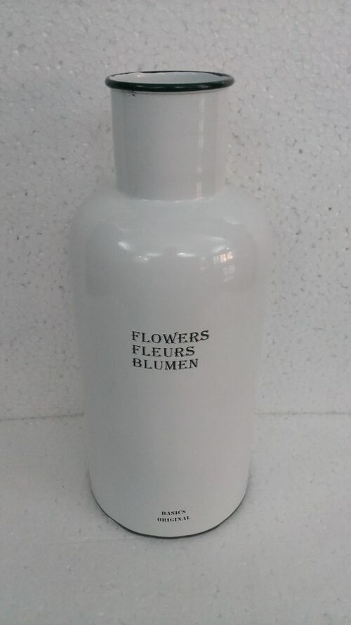 Blumenflasche dick dick Farbe weiß