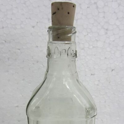 Glasflasche klar klein &#39;&#39;paris&#39;&#39;
