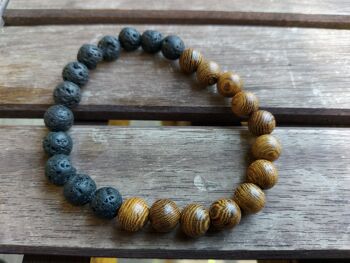 Bracelet Perles de Bois - 0277-1 1