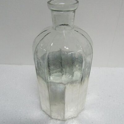 Glasflaschenlinien klein silber klar