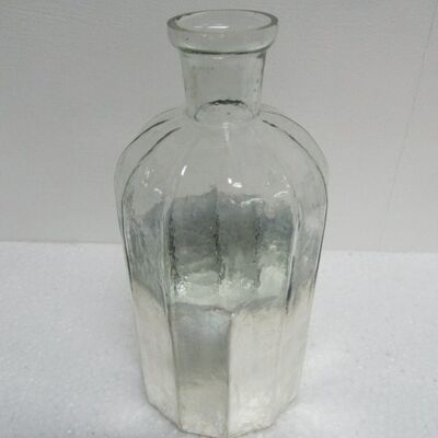 Glasflaschenlinien klein silber klar