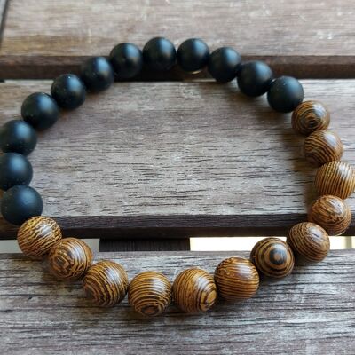 Holzperlenarmband - 0277-3