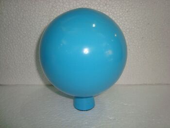Grande brochette avec boule en verre turquoise