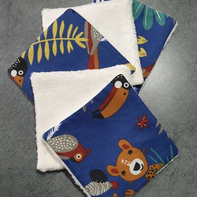 toallitas lavables / toallitas desmaquillantes / toallitas para bebés esponja de bambú y algodón oekotex