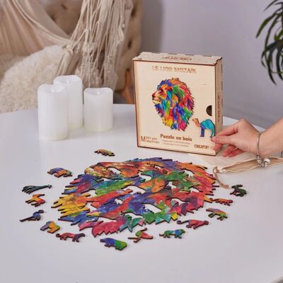 Puzzle creativo - Il mosaico del leone