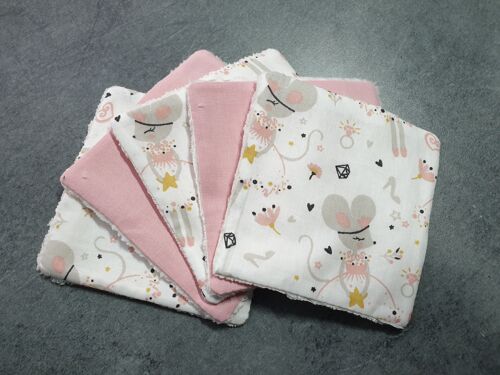 lingettes lavables /lingettes démaquillantes/ lingettes bébé éponge bambou et coton oekotex